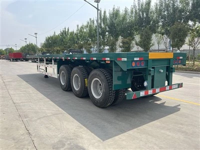 3 ejes de 40 pies Semi de cama plana en venta
