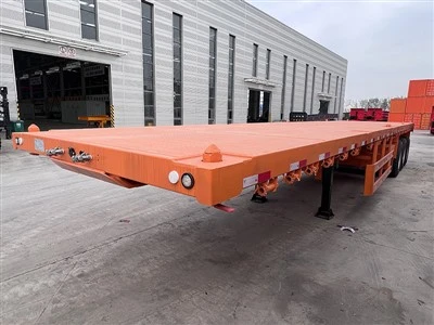 Semirremolque personalizado de plataforma plana de 40 pies